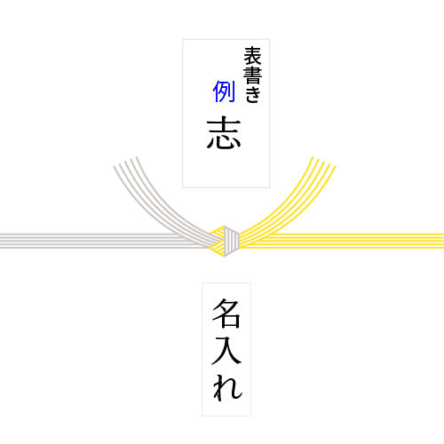 黄白結び のし