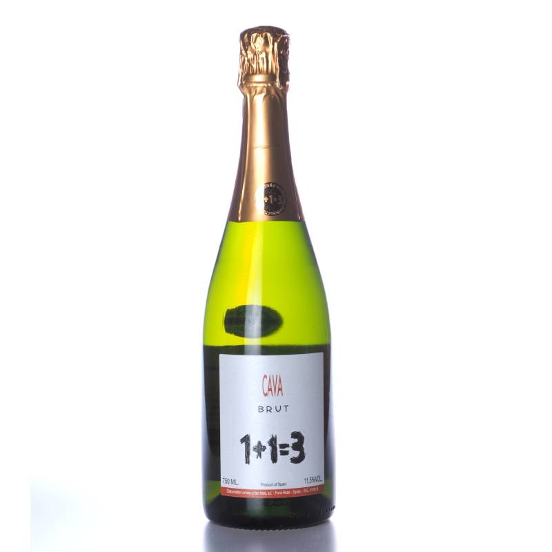 1+1=3(ウ・メス・ウ・ファン・トレス)ブリュット NV(エステーベ家)