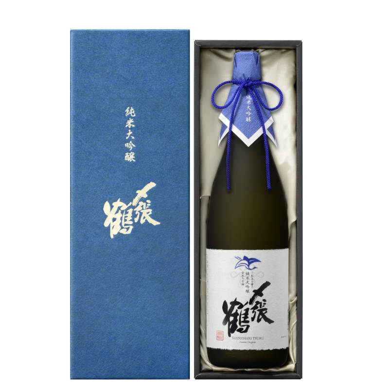 〆張鶴 純米大吟醸 BLUE LABEL 袋取り雫酒