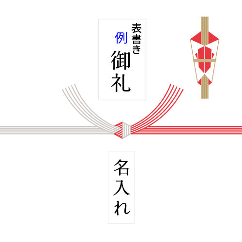 紅白結び切り　のし