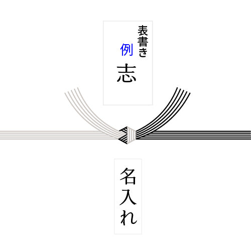 黒白結び切り　のし